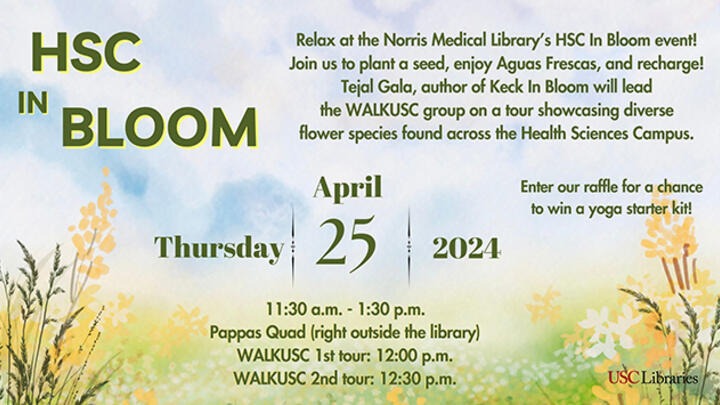 HSC In Bloom - Pappas Quad event 4/25/24